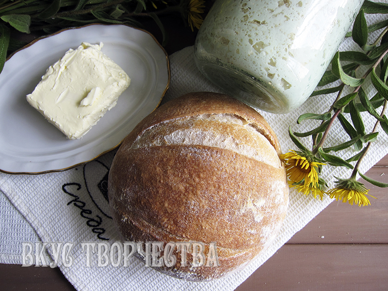 белый пшеничный хлеб на пшеничной закваске белый пшеничный хлеб на пшеничной закваске