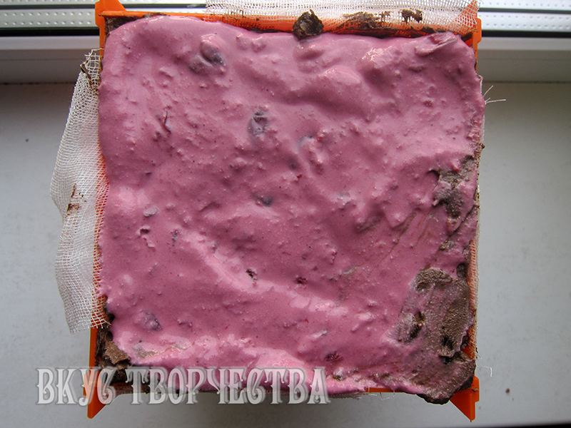 вишневый слой творожной пасхи вишневый слой творожной пасхи