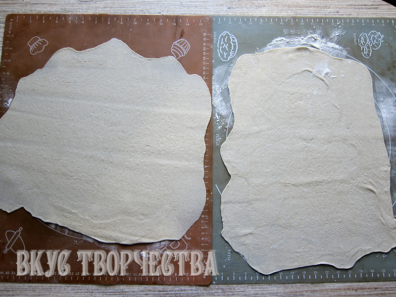 раскатанное для гриссини тесто раскатанное для гриссини тесто