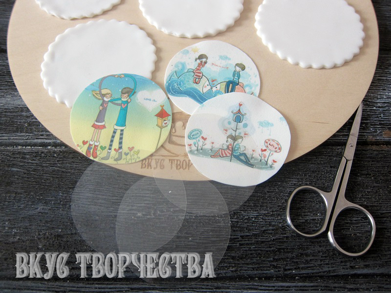 сахарные картинки готовы к работе
