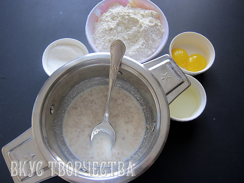 подготовка опары для кулича подготовка опары для кулича