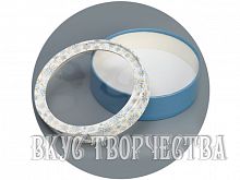 Шляпная коробка  "Снежинки" 16х5см
