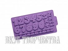 Форма силиконовая «Цифры», 30,2×16см, 28 ячеек