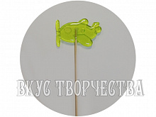Вертолет зеленый леденец из изомальта