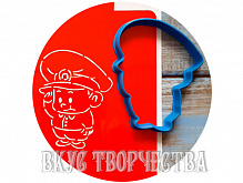 Солдат №3 мальчик генерал вырубка+трафарет