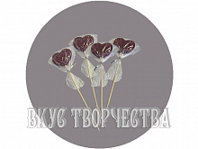 Сердце сиреневое леденец