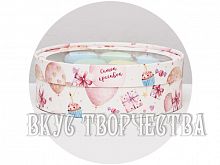 Шляпная коробка "Шарики" 20х6см