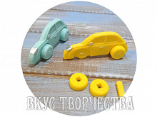 Машинка из шоколадной глазури (НА)