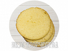 Бисквит ванильный, 3 коржа. D-18см.